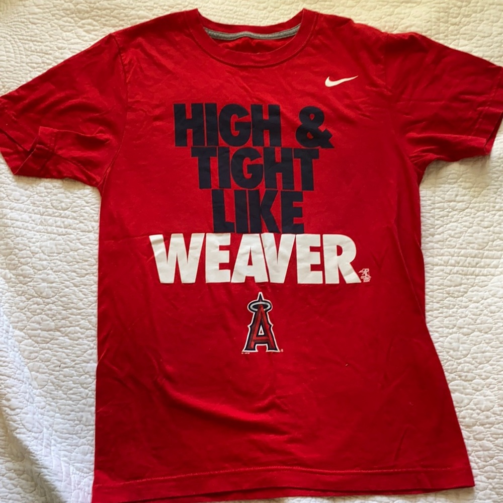 ⚾️ANGELS Nike JERED WEAVER Small Sweet Shirt ⚾️